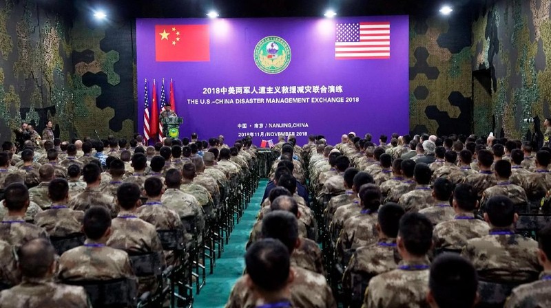 Dibayangi dengan latar belakang kedua negara ini yang sedang memanas tentang perang dagang, tetapi tidak untuk para prajurit dari China dan Amerika Serikat.