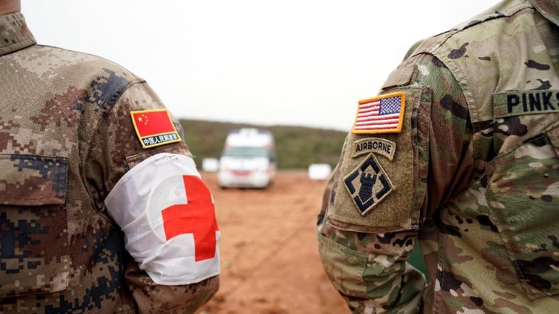 Dibayangi dengan latar belakang kedua negara ini yang sedang memanas tentang perang dagang, tetapi tidak untuk para prajurit dari China dan Amerika Serikat.