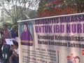 VIDEO: Aksi Soladaritas Bela Baiq Nuril di Makassar