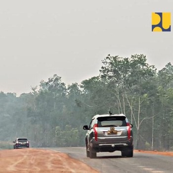 Bercelana Jeans, Jokowi Pantau Proyek Jalan Perbatasan Papua