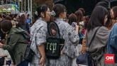 Taylor Swift melangsungkan konser terakhir dari 'Reputation Stadium Tour' di Tokyo, Jepang, pada 20-21 November 2018. (CNN Indonesia/Agniya Khoiri)