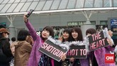 Beragam fan, baik dari Jepang, Asia, maupun benua lain datang memeriahkan konser penutupan era 'Reputation' itu. (CNN Indonesia/Agniya Khoiri)