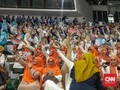 Emak-emak Membludak Hadiri Pembekalan Relawan Prabowo-Sandi