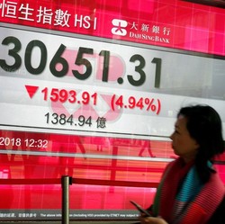AS Hindari Penutupan Pemerintahan, Bursa Hong Kong Naik