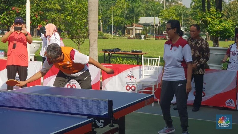 Pertandingan olah raga itu digelar dalam rangka memperingati HUT ke-7 OJK.