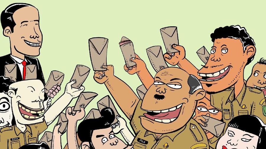 Jokowi Naikkan Tunjangan PNS  4 Kementerian