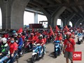 Massa Buruh Demo di Tanjung Priok Menolak Upah Murah