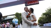 Pemenangnya adalah Saisroy Songprasert dan Wasan Thatnamol. (REUTERS/Soe Zeya Tun)