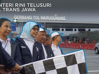 Video: Menteri Rini Menelusuri Tol Trans Jawa