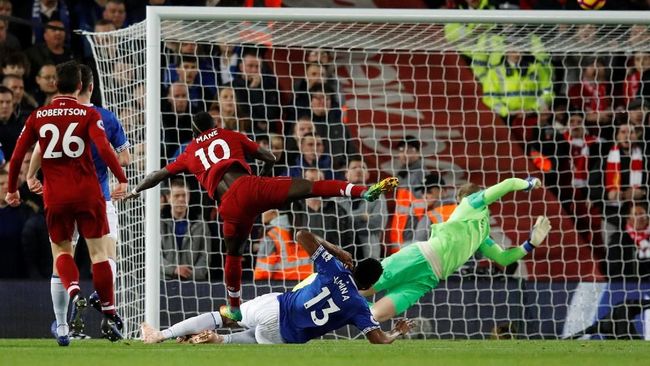 Liverpool vs Everton Sama Kuat di Babak Pertama