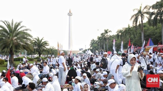 Massa Reuni Aksi 212 Serukan Prabowo Subianto Presiden 2019