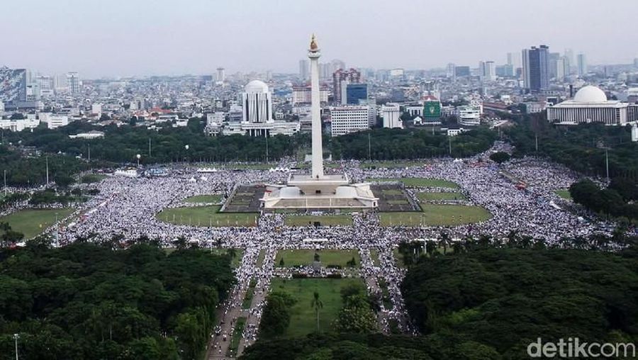Reuni 212 digelar hari ini, berpusat di Monas.