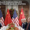 Ketika Donald Trump dan Xi Jinping Makan Malam