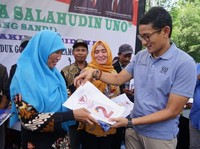 Sandi Uno: Infrastruktur Bukan Cuma Tol, Tapi Juga Irigasi