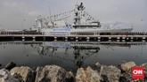 Komando armada I menggelar uparaca parade dan defile memperingati Hari Armada RI di Dermaga Pondok Dayung, Tanjung Priok, Jakarta Utara. Rabu, (5/12). (CNN Indonesia/Adhi Wicaksono)