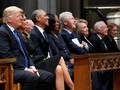 Empat Presiden AS Duduk Berdampingan untuk George HW Bush