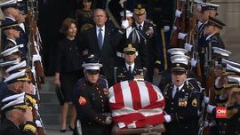 VIDEO: Jelang Pemakaman, Jasad George HW Bush Dibawa ke Texas