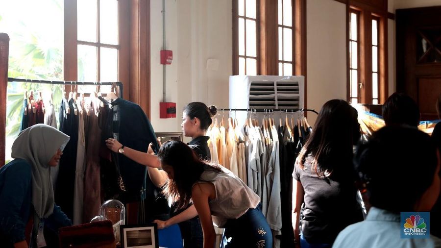 Bazar pasar Inspirasi di Museum BI, Jakarta, Jumat (7/12)