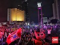 Pesta Jakmania Berenang di Bundaran HI: Juara Mah Bebas
