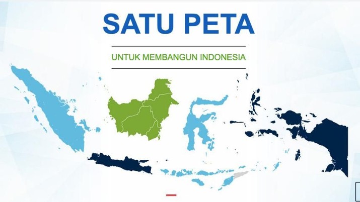 Presiden Joko Widodo (Jokowi) meluncurkan Geoportal Kebijakan Satu Peta (KSP) di Hotel Bidakara, Jakarta, Selasa (11/12/2018).
