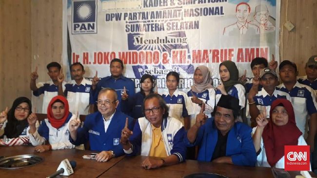 DPW PAN Sumsel Duga Deklarasi Dukung Jokowi Ditunggangi