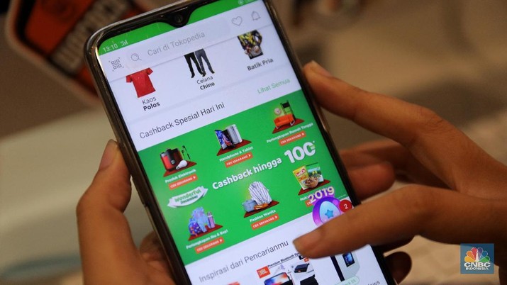 Ilustrasi Tokopedia ecommerce