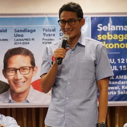 Sandiaga Uno Bicara Soal Ahok Calon Pemimpin Ibu Kota Baru