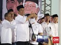 Jokowi Temui Pendukung di Tengah Hujan Deras di Bogor