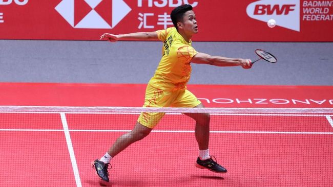 Shuttlecock Buat Anthony Ginting Bingung di Laga Terakhir