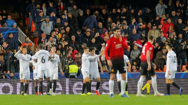 Manchester United Dikalahkan Valencia di Liga Champions