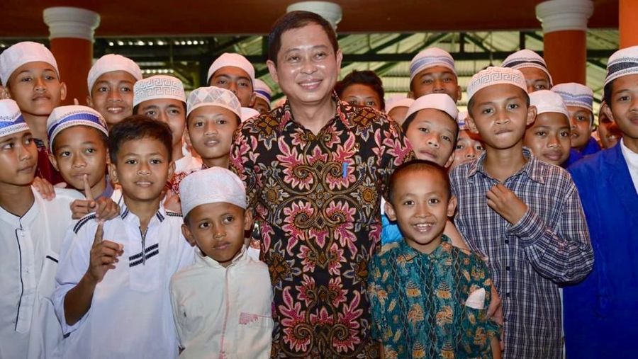 Jonan meresmikan 8 dari 40 sumur bor air tanah di Kabapaten Bogor yang dibangun dalam 3 tahun terakhir dan dapat melayani 80.000 jiwa.