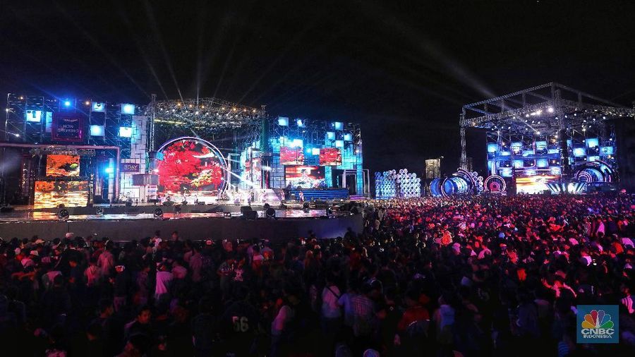 HUT Transmedia ke-17 (CNBC Indonesia/Andrean Kristianto)