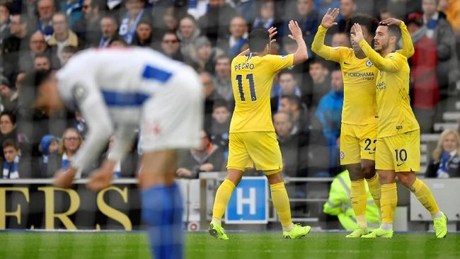 Chelsea Kalahkan Brighton & Hove Albion, Arsenal Tumbang