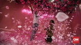 Bukan hanya memajang seni instalasi, pameran ini menyuguhkan 13 ruangan dengan tema yang berbeda. Pengunjung bebas berfoto di dalamnya. (CNN Indonesia/ Hesti Rika)