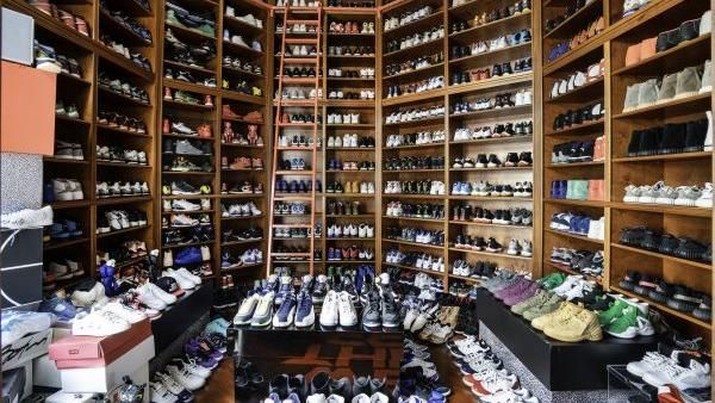 DJ Khaled menjual rumahnya yang senilai Rp 116 M, ada ruang khusus koleksi ratusan sepatu 