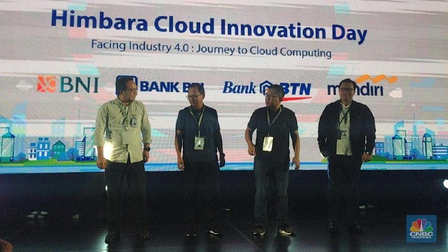 Perhimpunan Bank-bank milik negara (Himbara) bersinergi kembangkan teknologi awan komputasi atau cloud computing.