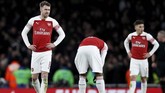 Arsenal harus melupakan mimpi meraih gelar Piala Liga 2018/2019 usai kalah 0-2 di akhir pertandingan. (Reuters/David Klein)