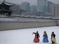 FOTO: Salju Turun di Seoul