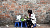Cha ruoi bukan satu-satunya makanan menjijikan yang ada di Vietnam. Selain itu, ada pula jangkrik goreng, larva cacing kelapa, dan serangga yang kesemuanya ditawarkan dalam sajian kuliner khas Vietnam. (Photo by Manan VATSYAYANA/AFP)