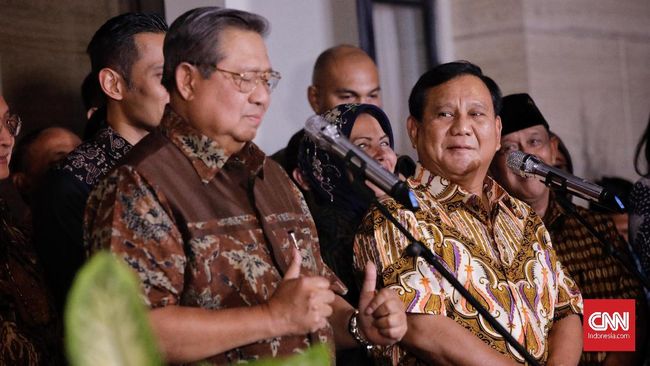Prabowo: SBY dan AHY Rasakan Rakyat Ingin Perubahan