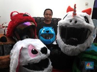 Helm Cover Elmo, dari Kado Pacar Sampai Jadi Bisnis Usaha