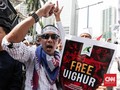 Massa Aksi Bela Uighur Teriak '2019 Ganti Presiden'
