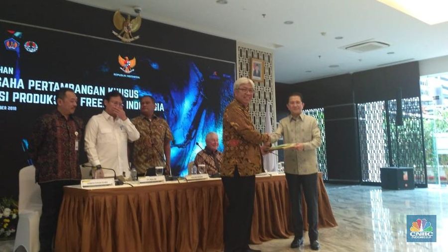 INALUM telah membayar US$ 3,85 miliar kepada Freeport McMoRan Inc. (FCX) dan Rio Tinto, untuk membeli sebagian saham FCX dan hak partisipasi Rio Tinto di PTFI.