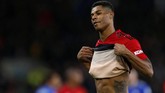 Marcus Rashford membuka keunggulan Manchester United saat melawat ke markas Cardiff City. (REUTERS/Craig Brough)