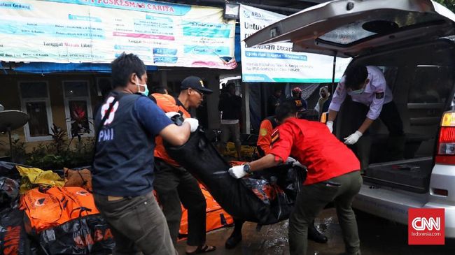 52 Jenazah Korban Tsunami Ditemukan di Tanjung Lesung
