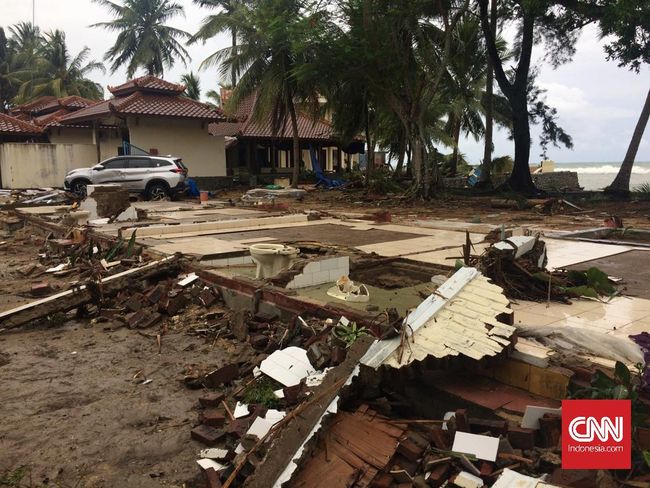 Sambolo Desa Mati Di Pandeglang Akibat Diterjang Tsunami