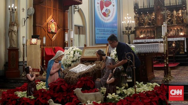 Gambar Gereja AnimaSi Perayaan Natal Dekorasi Altar Gereja  Untuk Natal 