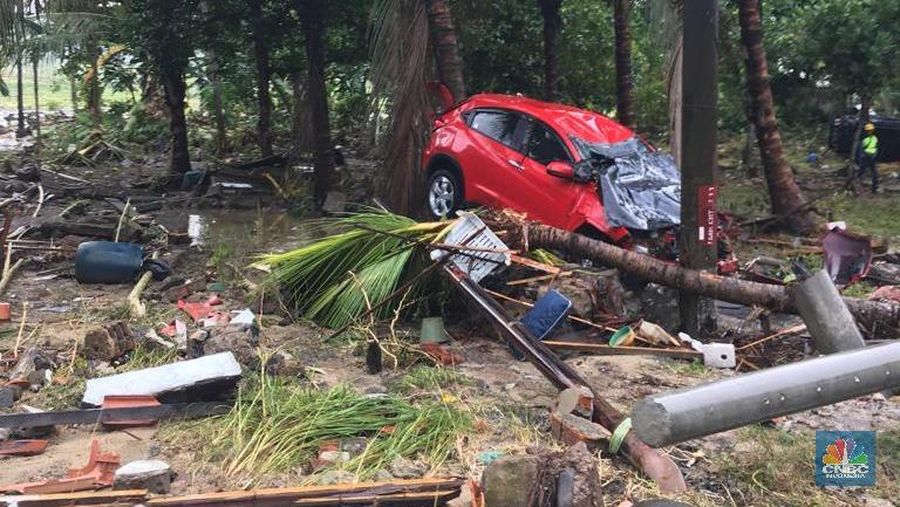 Jumlah korban akibat tsunami Selat Sunda bertambah menjadi 281 meninggal, 1.016 Luka-Luka, dan 57 orang hilang.