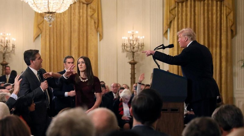 Presiden Donald Trump menghadapi beragam pertempuran sepanjang tahun 2018.