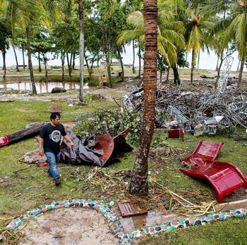Begini Kondisi Panggung Acara Gathering PLN yang Kena Tsunami